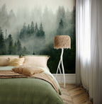 Mural Boreal Forest - Verde Chipre