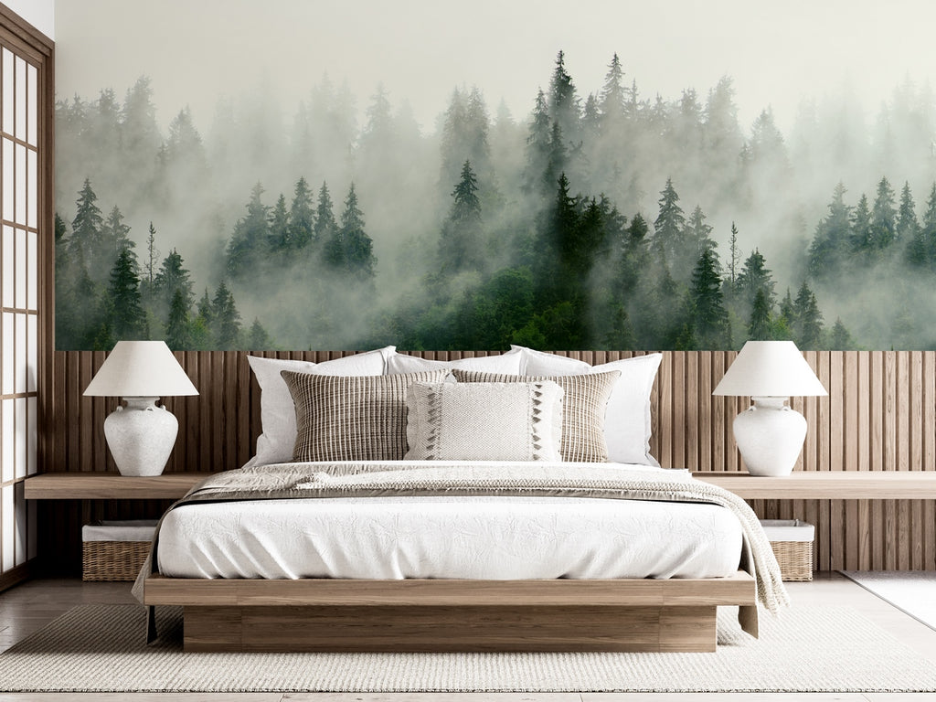 Mural Boreal Forest - Verde Chipre