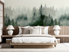 Mural Boreal Forest - Verde Chipre