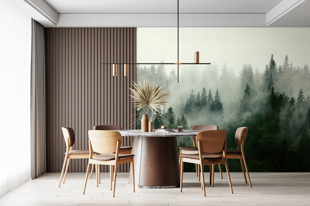 Mural Boreal Forest - Verde Chipre