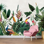 Mural Bornéo - Tropical Green