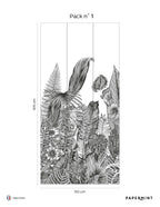 Wandbild Botanic - Anthrazit