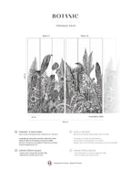 Wandbild Botanic - Anthrazit