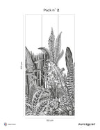 Wandbild Botanic - Anthrazit