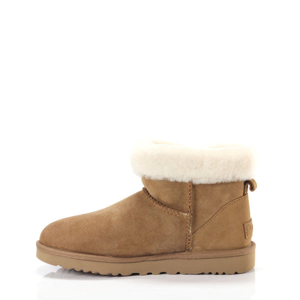 Bottes Ugg Classic Mini Heritage Fluff - Marron - Femme