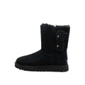 Bailey Fluff Buckle Boots - Black