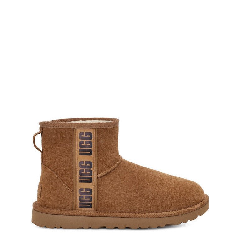 Bottes Classic Mini Side Logo Ii - Marron - Femme