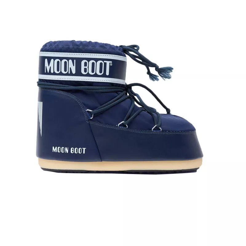 Icon Low Nylon Ankle Boots - Navy White