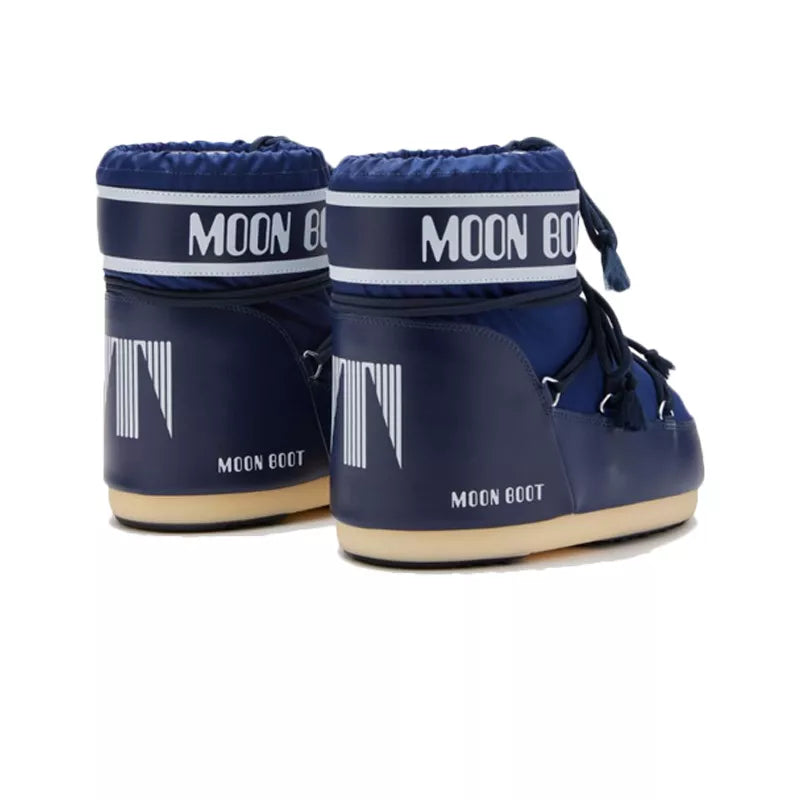 Icon Low Nylon Ankle Boots - Navy White
