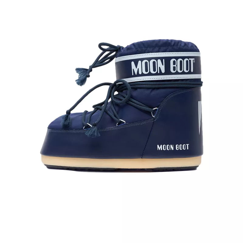 Icon Low Nylon Ankle Boots - Navy White