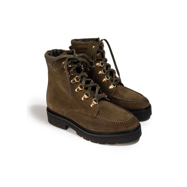 Bottines Lova - Veau Velours Army - Anaki