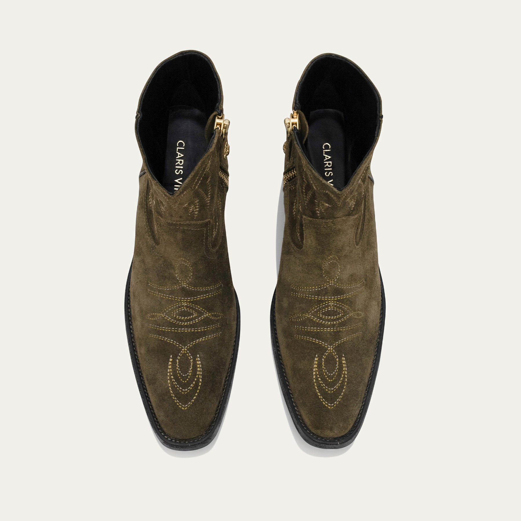 Vivienne Bronze Suede Ankle Boots