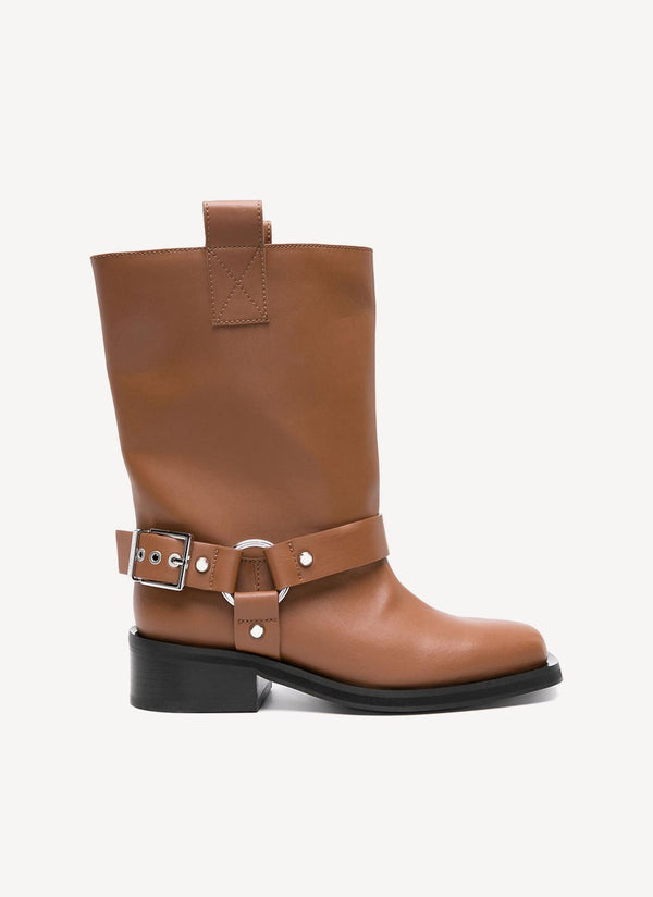 Ganni - Botines - Marrón - Mujer