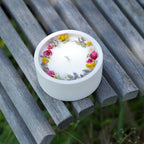 Vela Con Flores Flor De Almendro