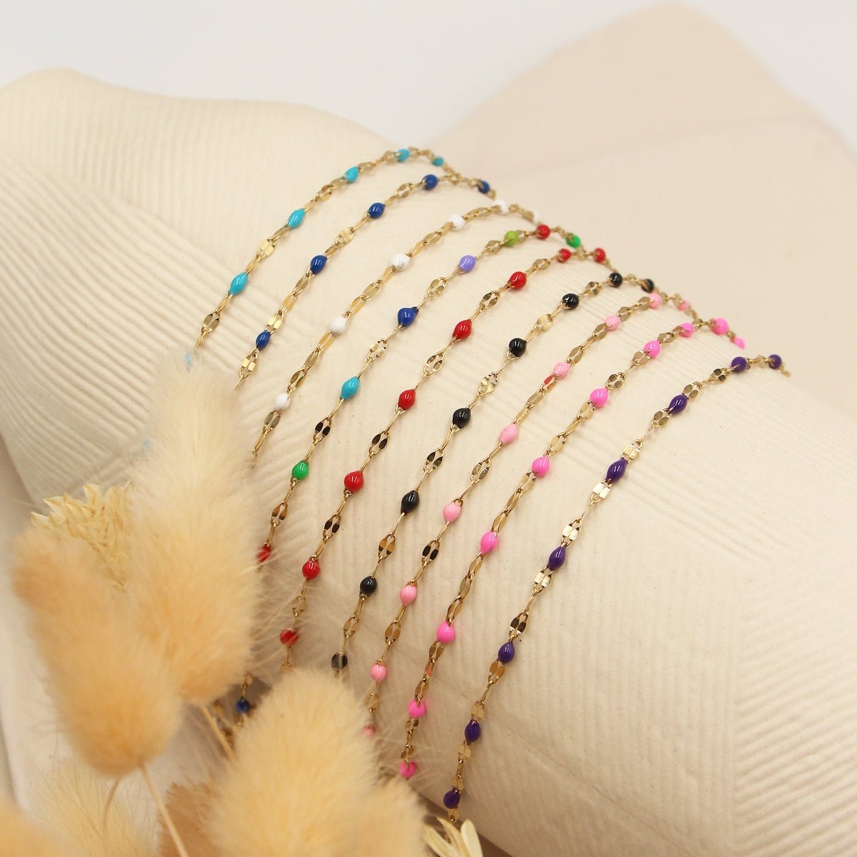Tuttifrutti Bracelet - Gold / Red