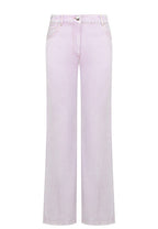 Embroidered Jeans - Lilac - Women