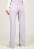 Embroidered Jeans - Lilac - Women