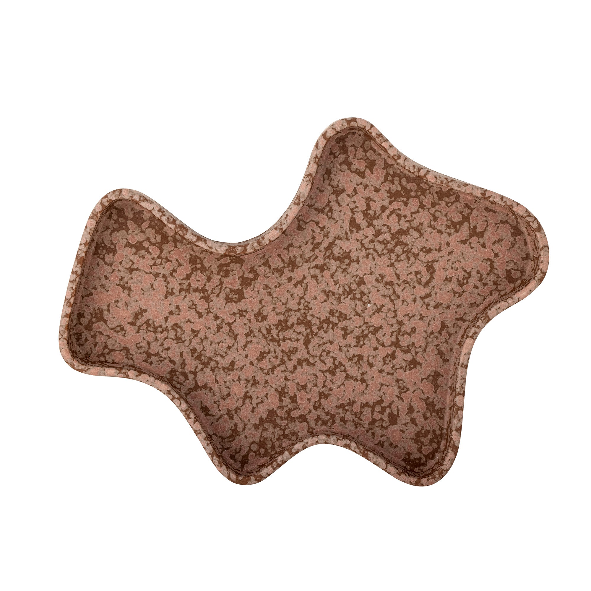 Lakey - Set of 4 Trays - Brown - Stoneware
