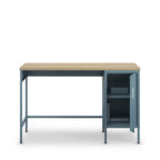 Adel - 1-Door Desk - Metal - Glacier Blue