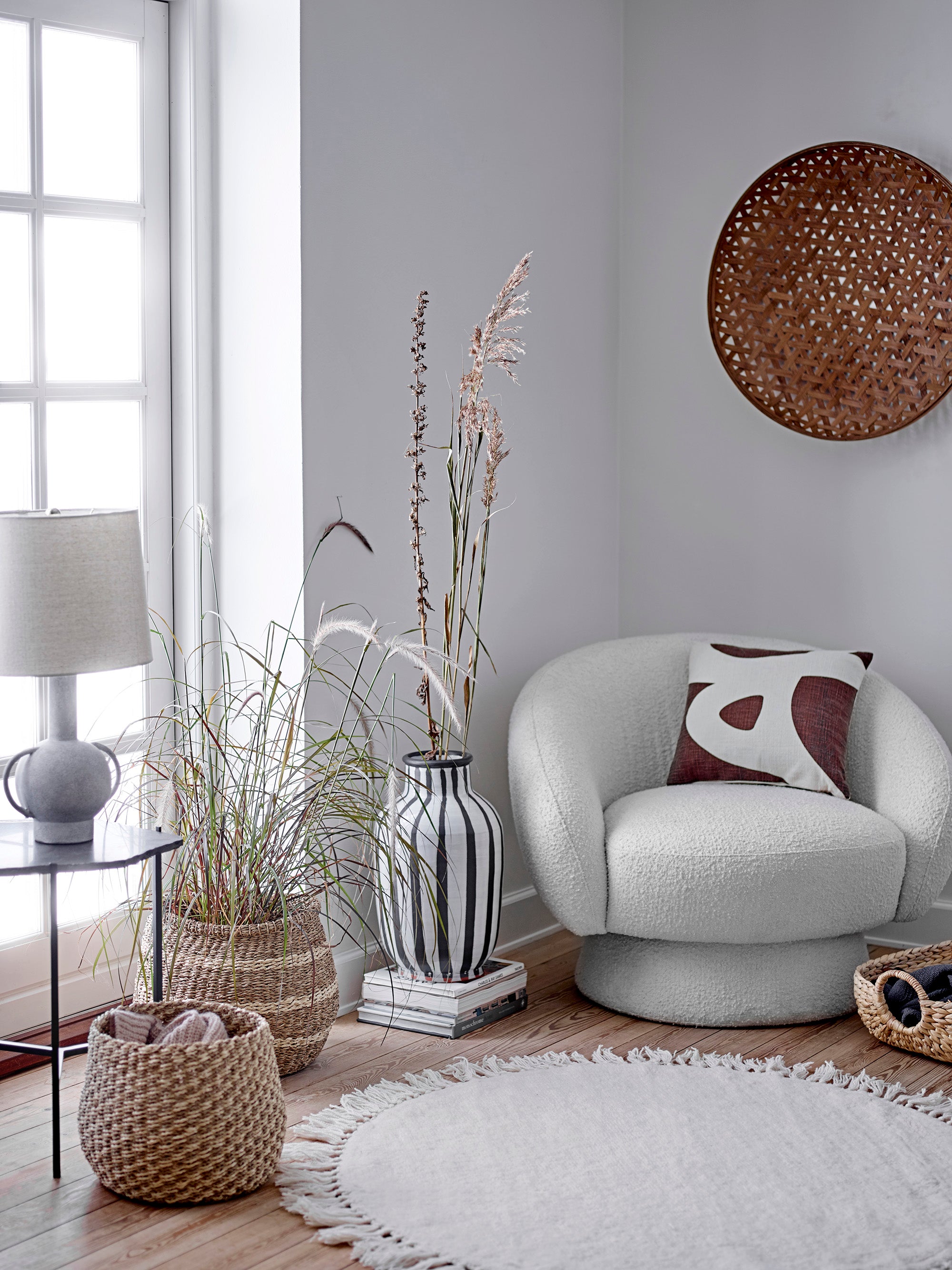 Kean - Table Lamp - Grey - Terracotta