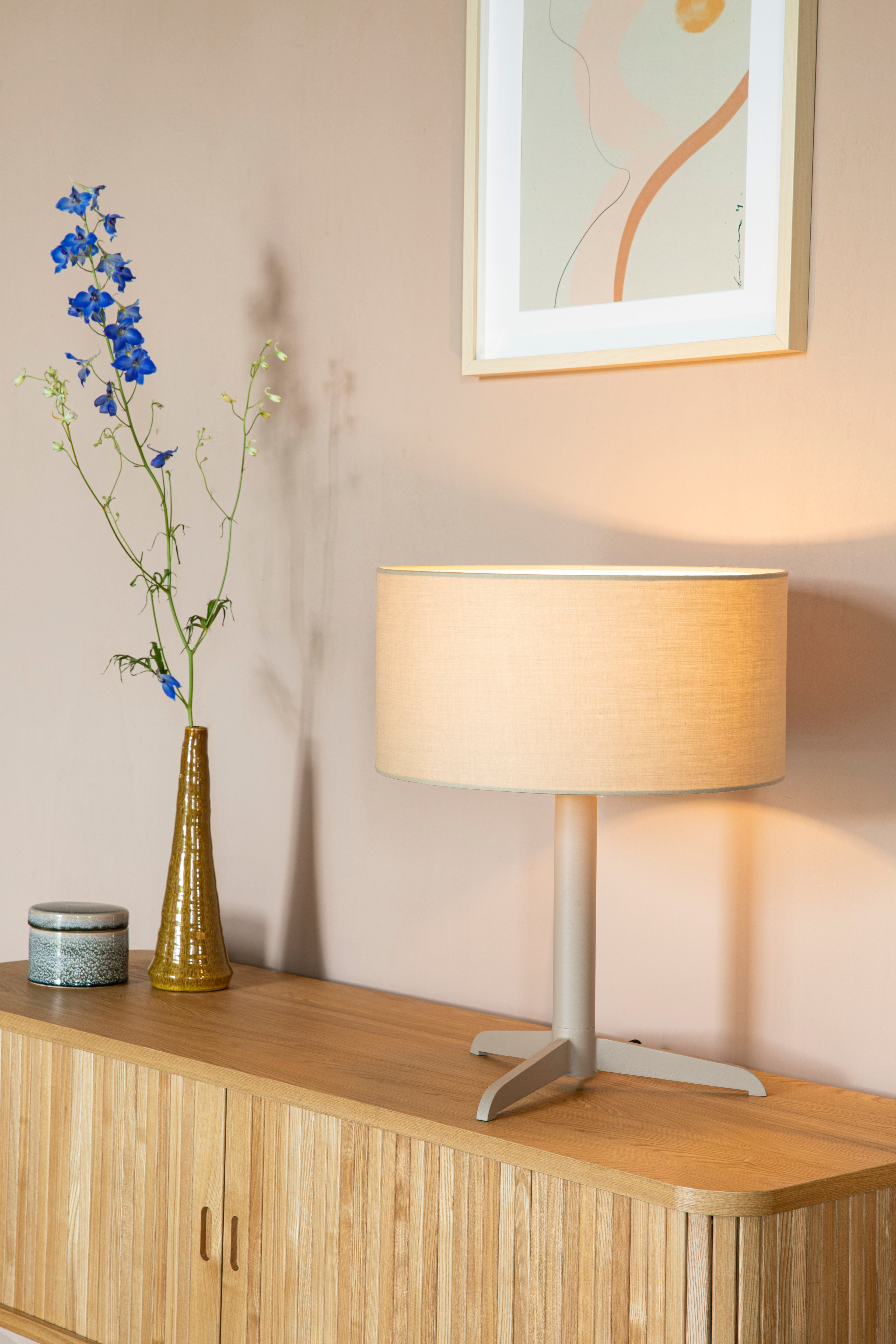 Shelby - Table Lamp - Metal - Taupe/Brown