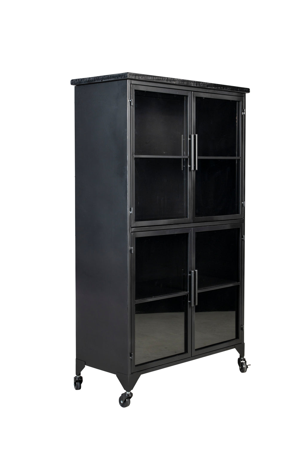 Ferre L - Wardrobe - Fir veneer - Black