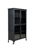 Ferre L - Wardrobe - Fir veneer - Black