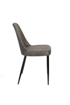 Alana - Chaise De Salle À Manger - Tissu - Anthracite/Gris