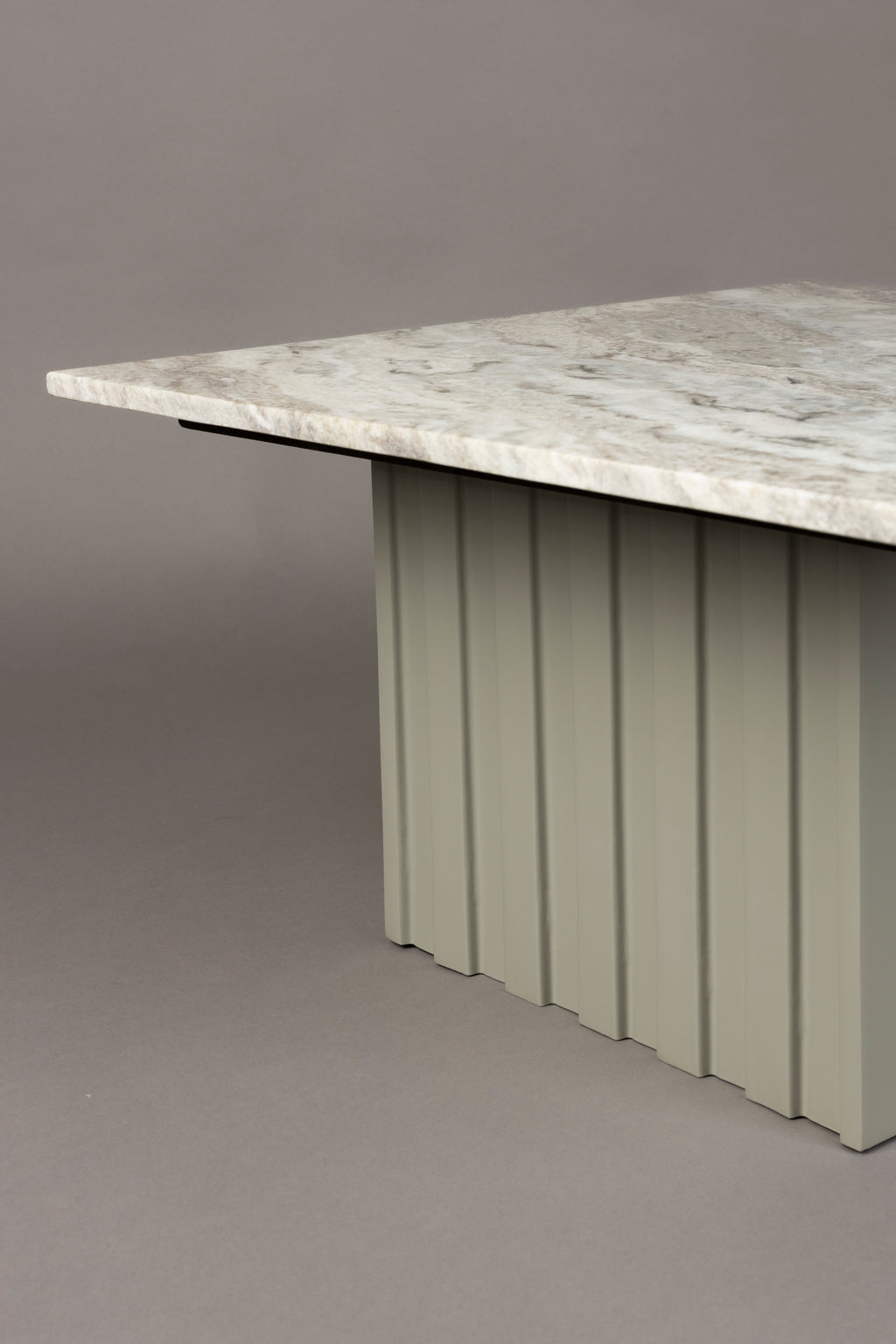 Clayton - Coffee Table - Solid Marble - Green/Beige