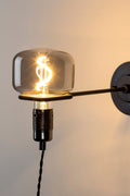 Hazy - Wall Light - Glass - Black
