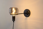 Hazy - Wall Light - Glass - Black
