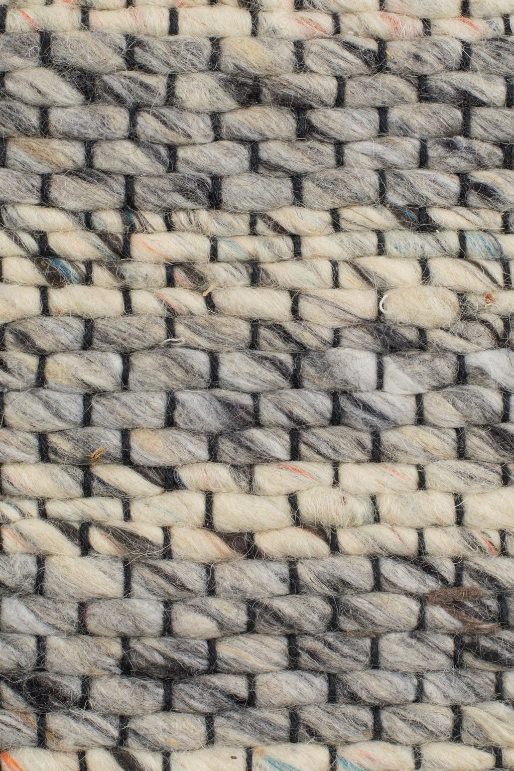 Frills - Rectangular Rug - Wool - Grey/Blue