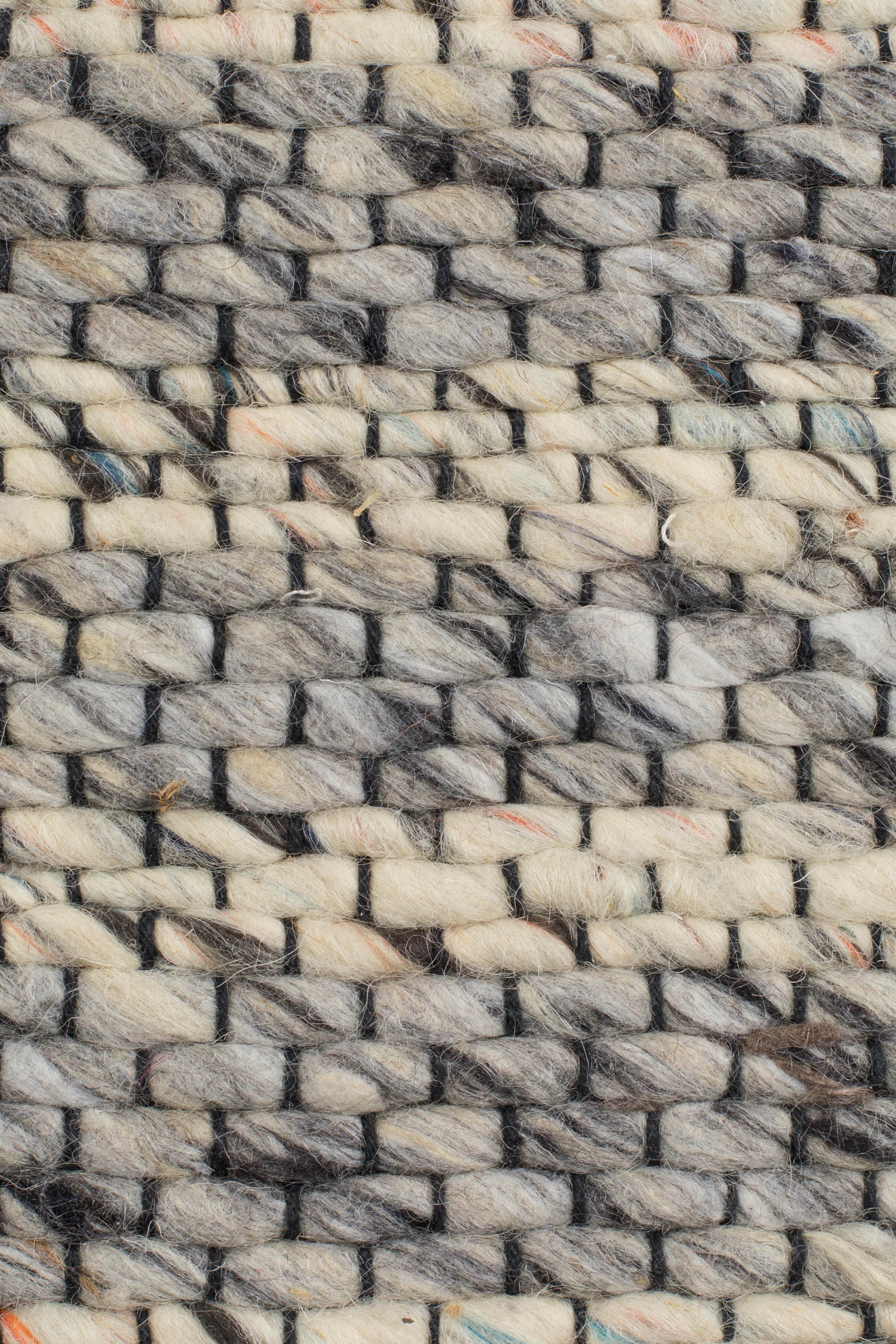 Frills - Rectangular Rug - Wool - Grey/Blue