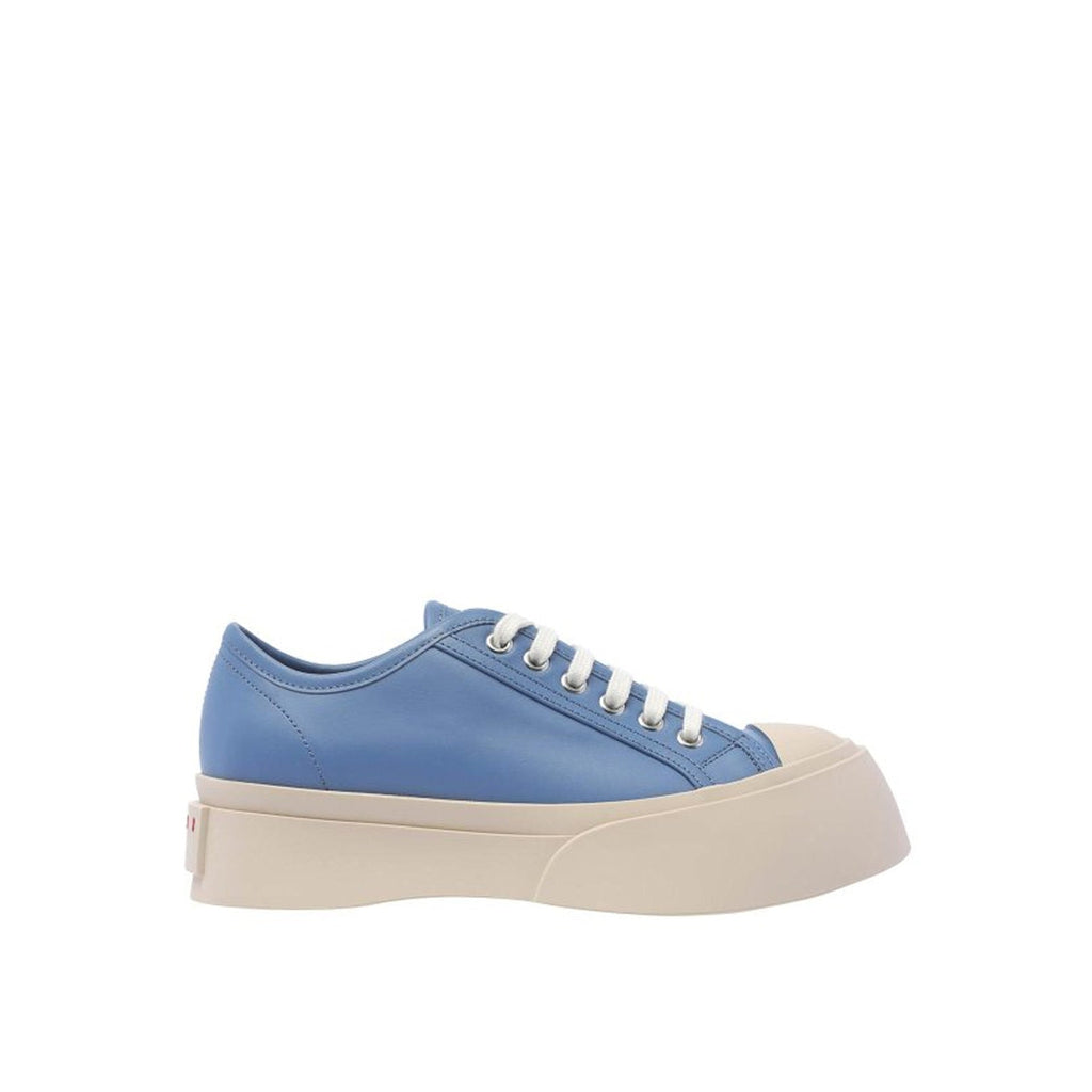 Marni Pablo Leather Trainers - Blue - Women
