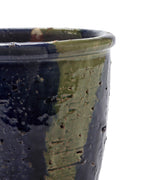 Glazed Shades - Pot De Fleurs - M - Terre Cuite - Bleu Gris