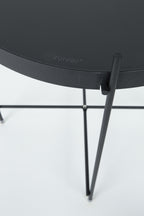 Cupido S - Mesa auxiliar - Vidrio - Negro