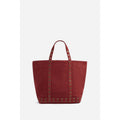 Vanessa Bruno - Cabas M Cuir Nubuck Et Oeillets - Carmin