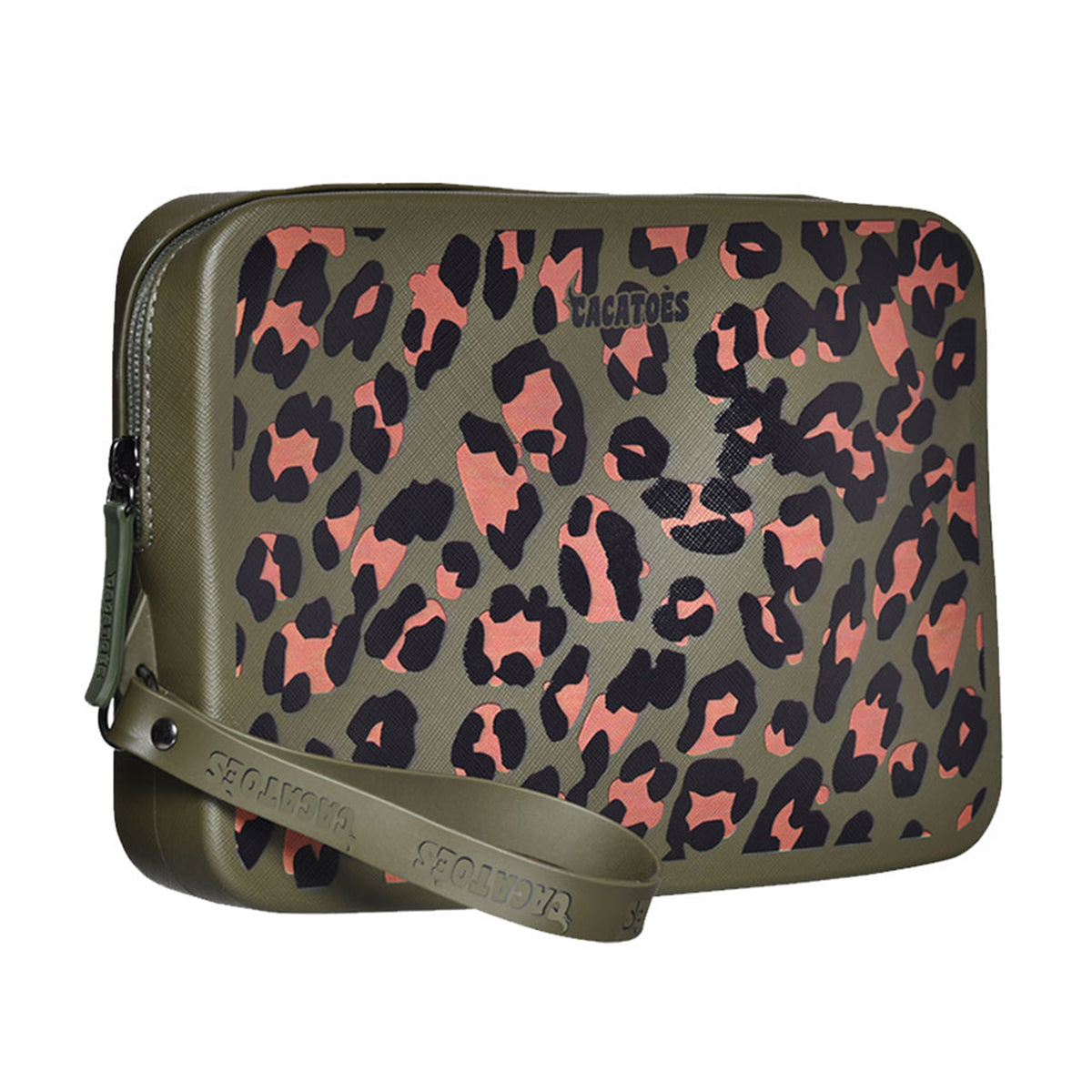 Pochettes - Gisela Animal Print - Dark Kaki