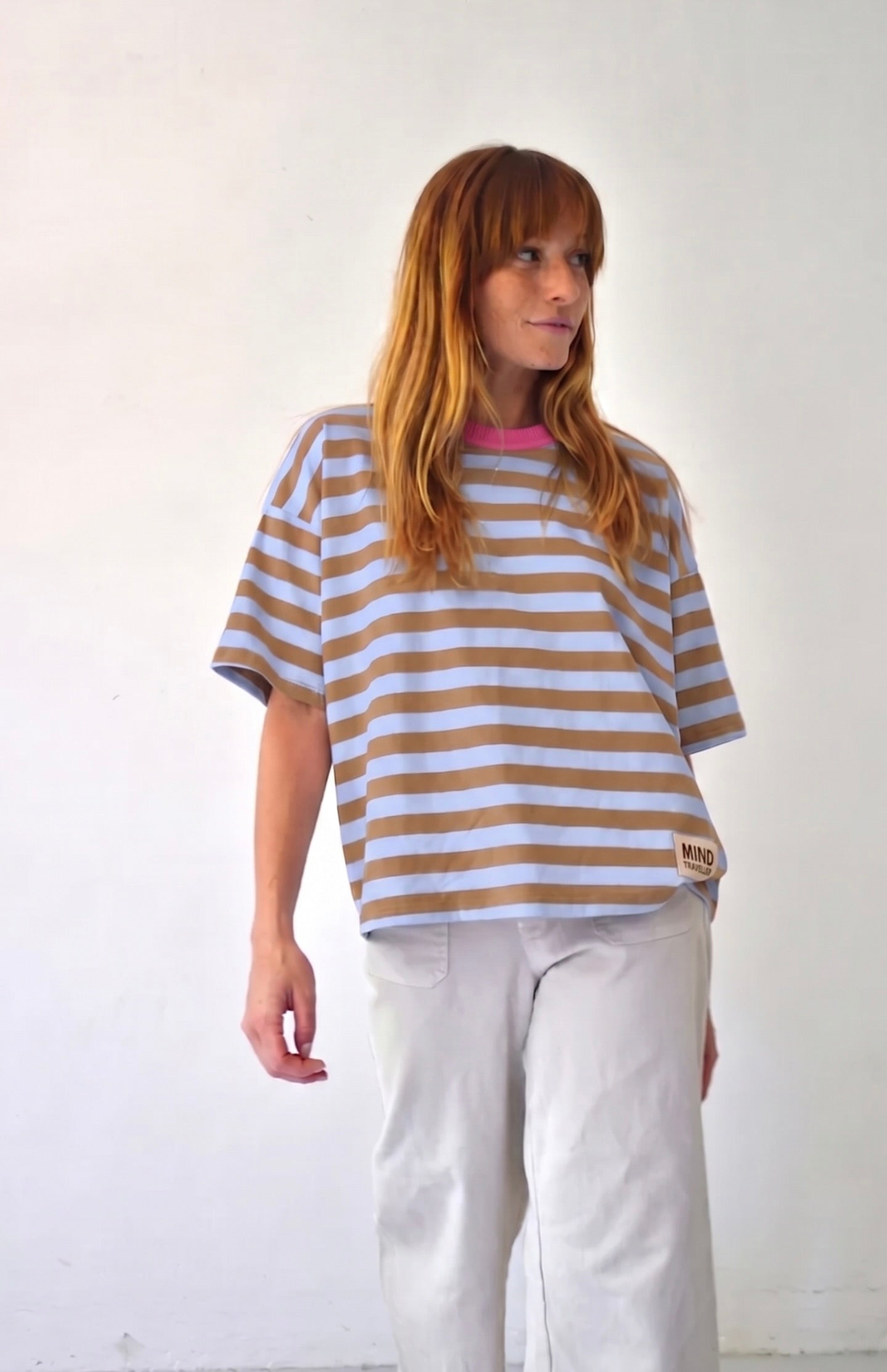 Light Blue And Brown Nunu T-Shirt