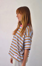 Light Blue And Brown Nunu T-Shirt