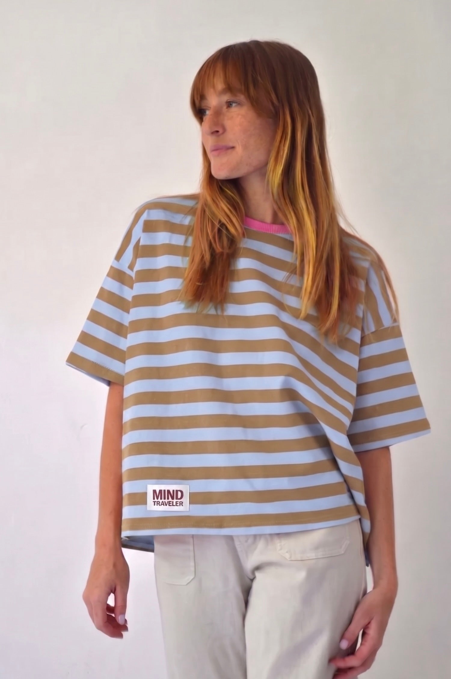 Light Blue And Brown Nunu T-Shirt