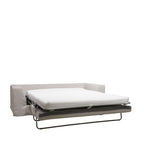 Amany - Fully Removable-Cover 3-Seater Sofa Bed - Fabric - Natural