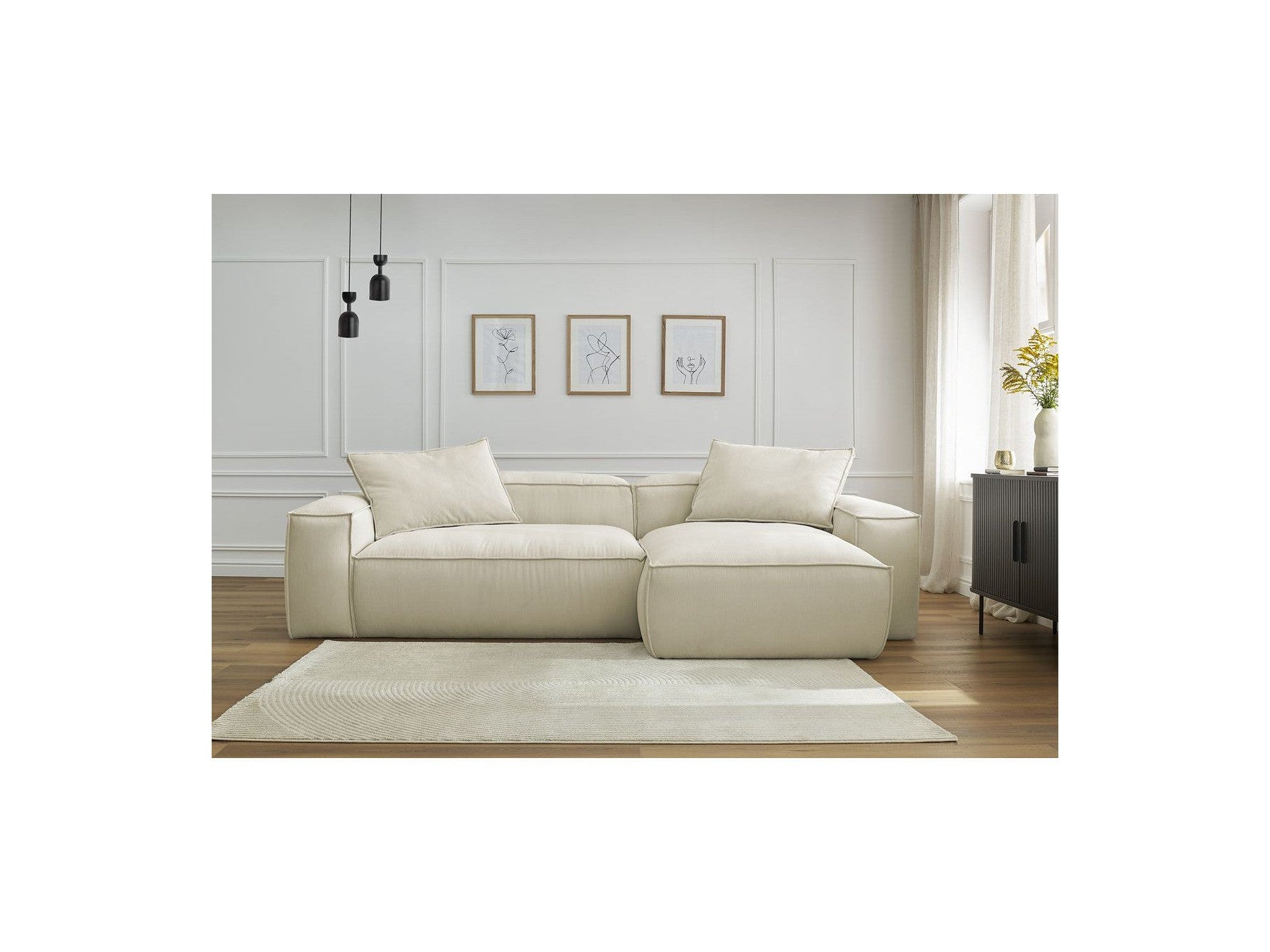 Boheme - Ultra-Soft Reversible Corner Sofa - Corduroy
