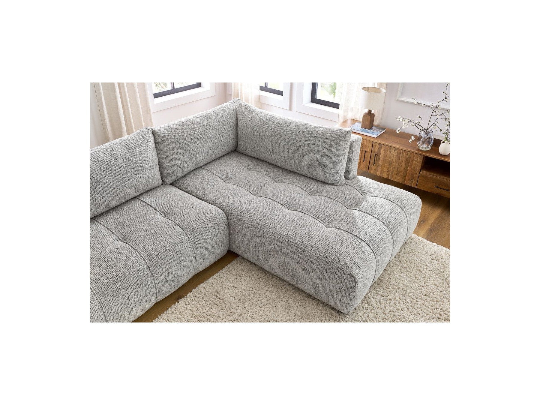 Arsene - L-Shaped Sofa Bed with Storage - Right-Hand Corner