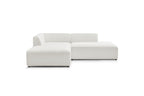 Megeve - Fixed Corner Sofa - Bouclé Fabric - Left Corner