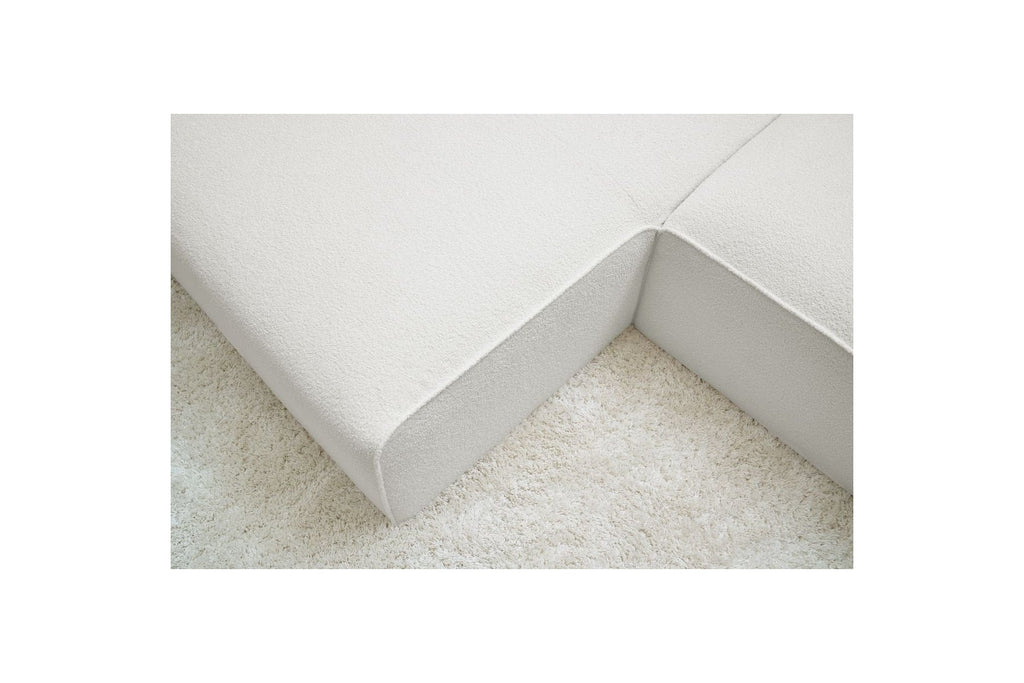 Megeve - Fixed Corner Sofa - Bouclé Fabric - Left Corner