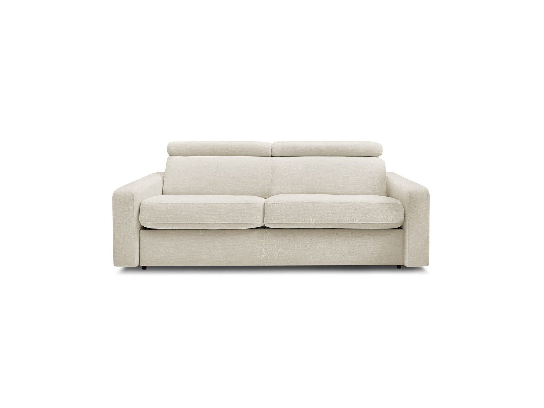 Monaco - Canapé Droit Convertible - 140X190 - Ouverture Express - Tissu Lisse