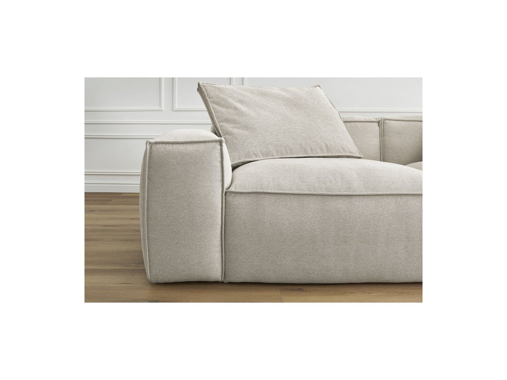 Boheme - Fixed 3-Seater Straight Sofa - Mottled Fabric