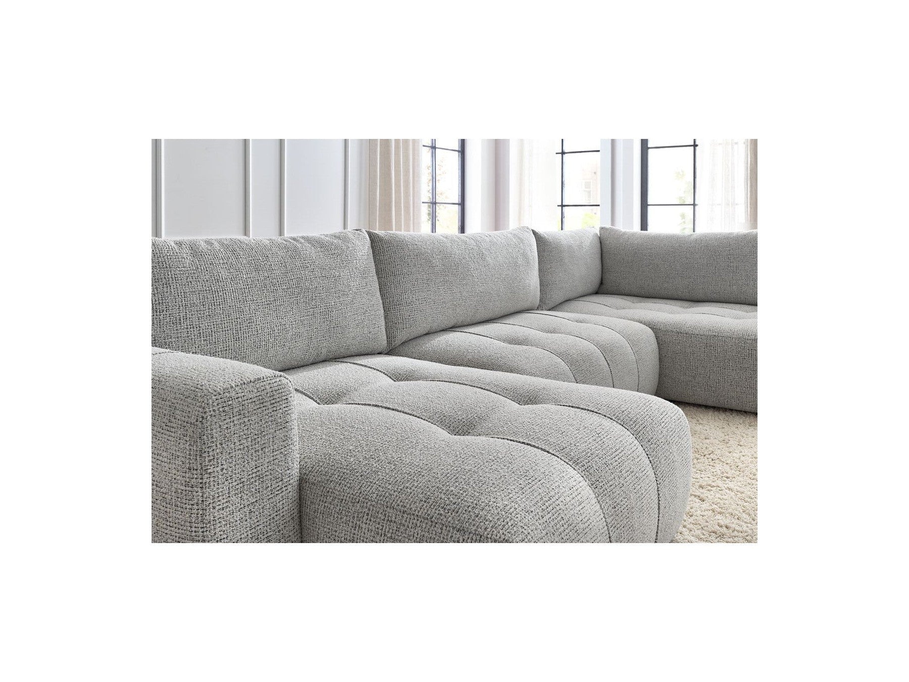 Convertible Panoramic Sofa with Storage Arsene - Right-Hand Corner