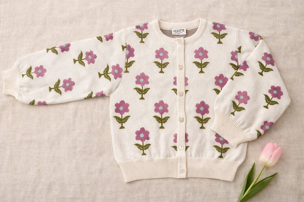 Cardigan Carla Tricot Jacquard - Enfant Fille